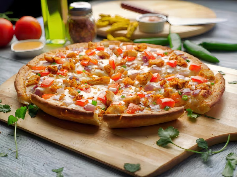 Butter Chicken Pizza